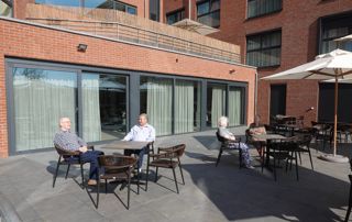 terrasse maison de repos