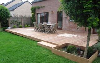 terrasse de jardin en bois