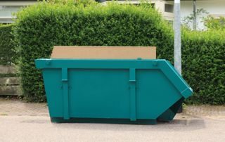 container avec cartons