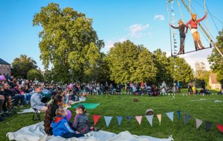 acrobaties en plein air